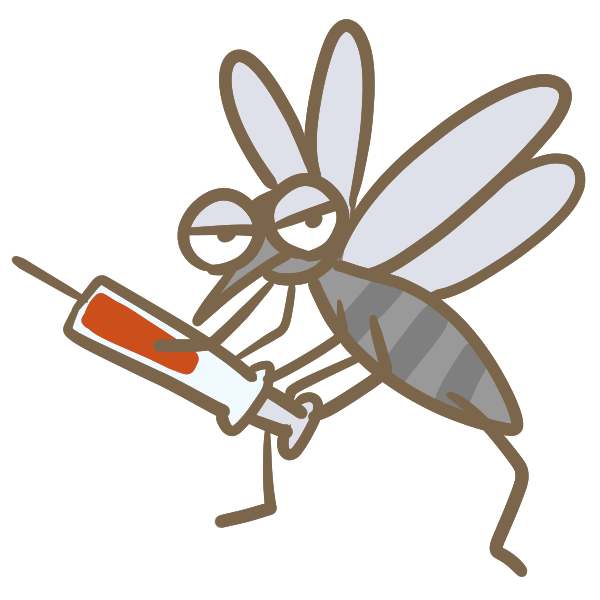 ベスト蚊 イラスト 簡単 かわいい動物画像