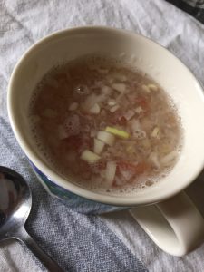 大根おろし梅のスープ